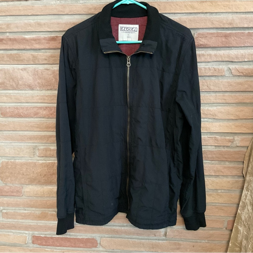 Ezekiel Zip Up Windbreaker Jacket Black XL